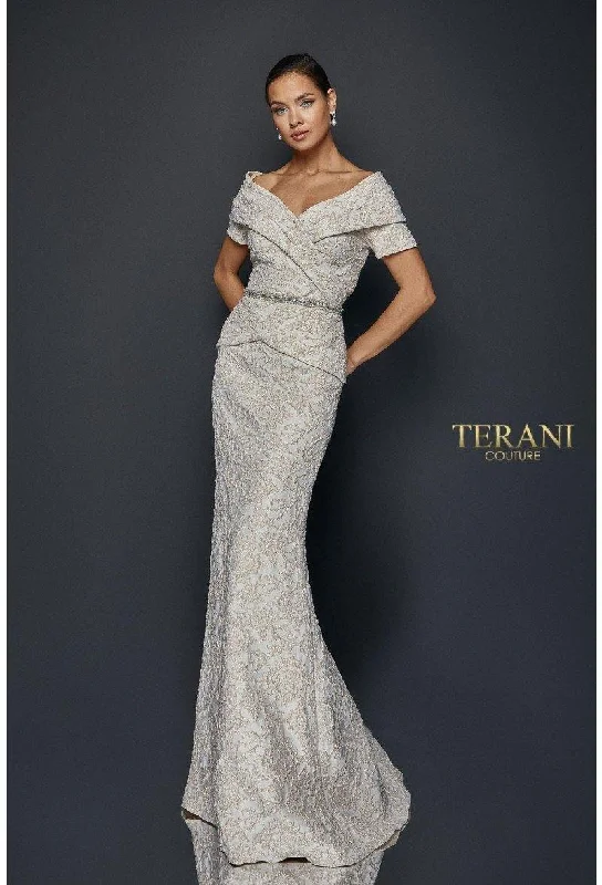 Terani Couture 1921M0727 Champagne 4 Sale