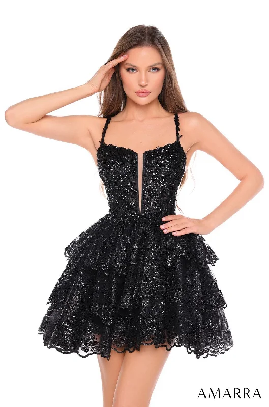 Amarra 88705 Homecoming Short Fitted Cocktail Dress