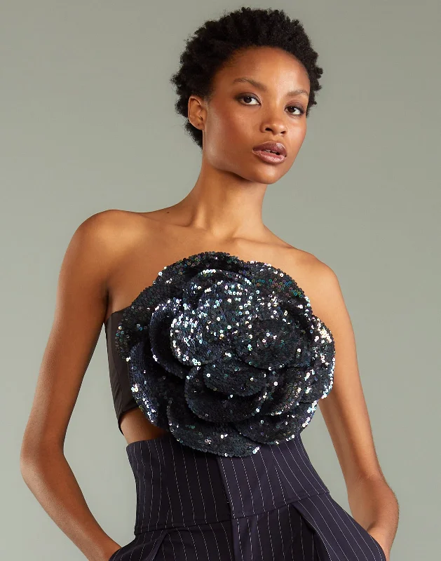 Sequin Flower Bandeau