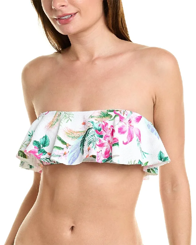 La Blanca Mystic Bandeau Ruffle Top