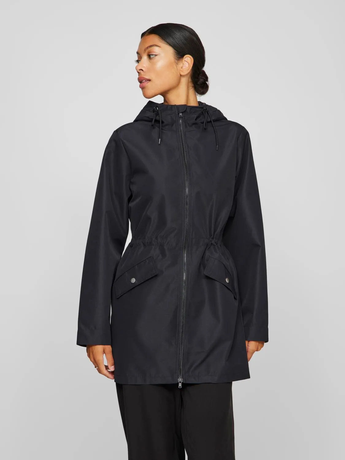 VITALLY RAIN JACKET BLACK