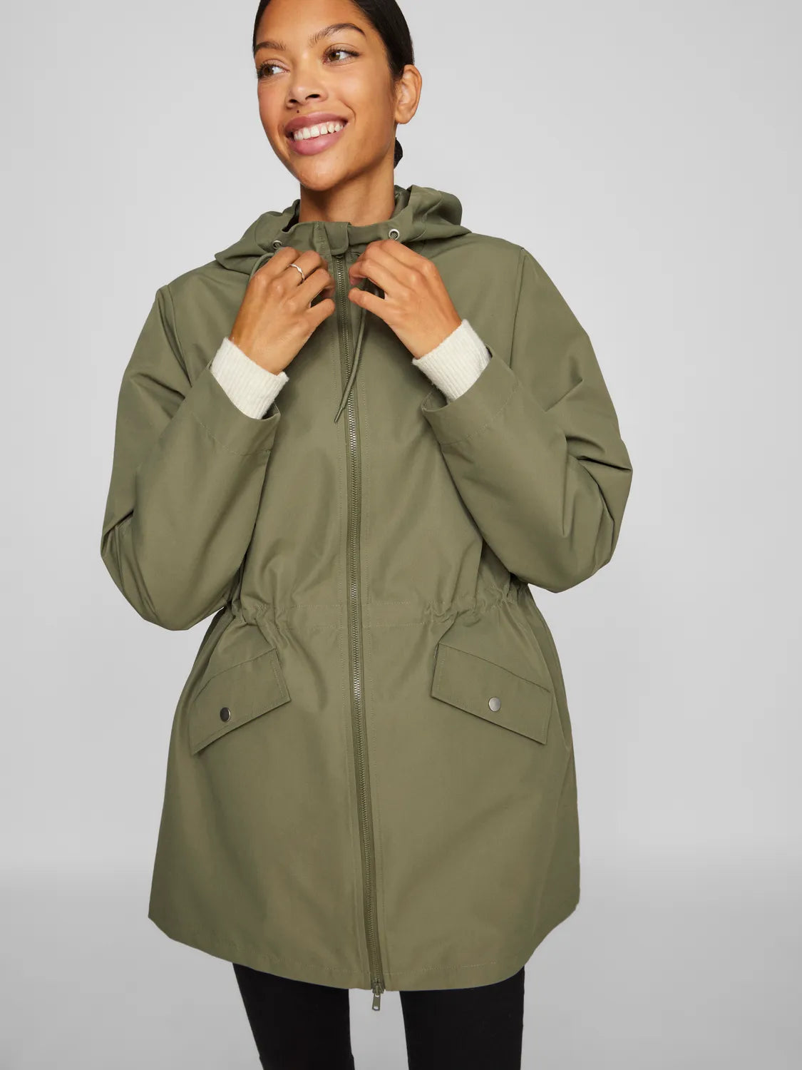 VITALLY RAIN JACKET OLIVE