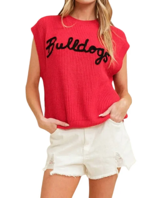 Bulldogs Sweater In Red