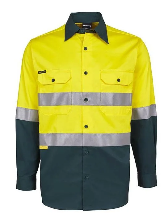 Hi Vis Long Sleeve, (D+N) 150G Work Shirt