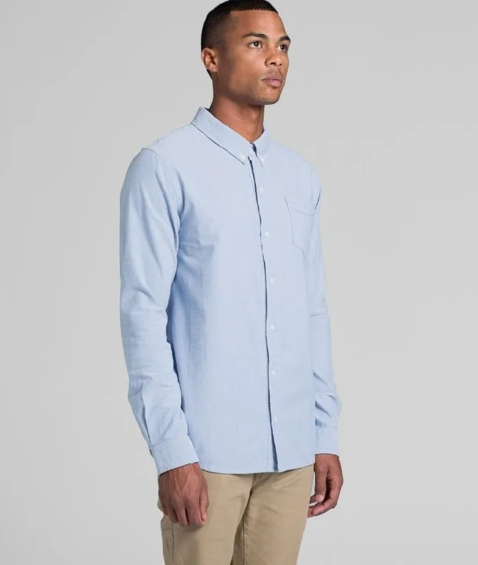 Mens Oxford Long Sleeve Shirt - AS Colour