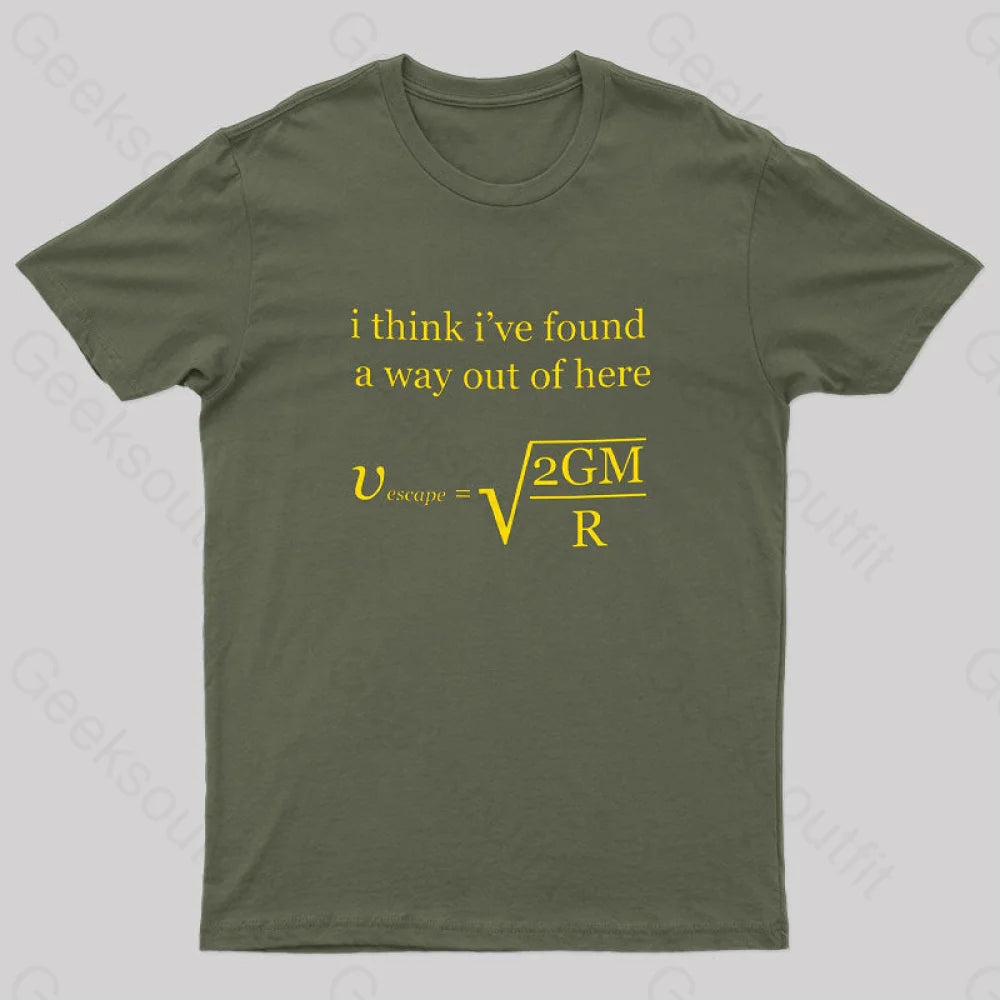 Escape Velocity Physics Geek T-Shirt