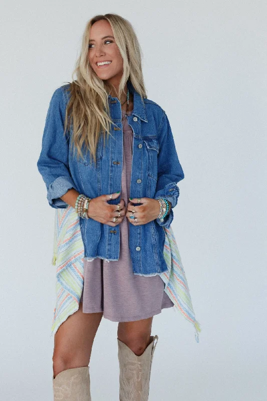 Turning Tables Denim Jacket - Light Denim