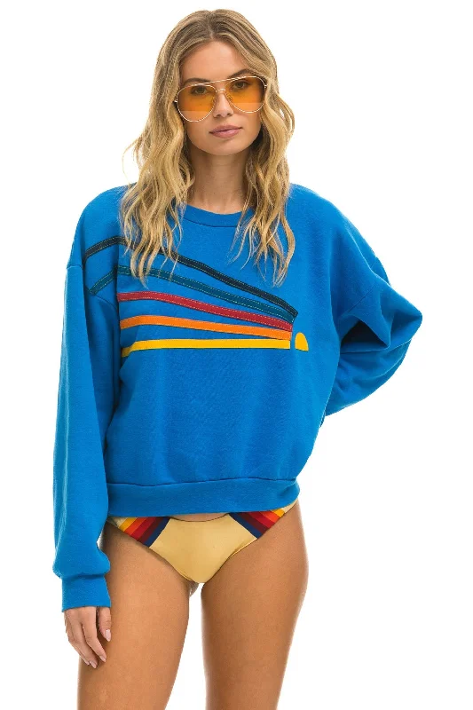 DAYDREAM RELAXED CREW SWEATSHIRT - OCEAN