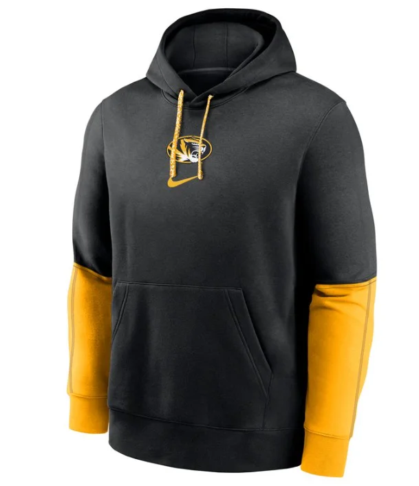 Mizzou Tigers Nike® 2024 Women's Essential Color Block Oval Tiger Head Hoodie