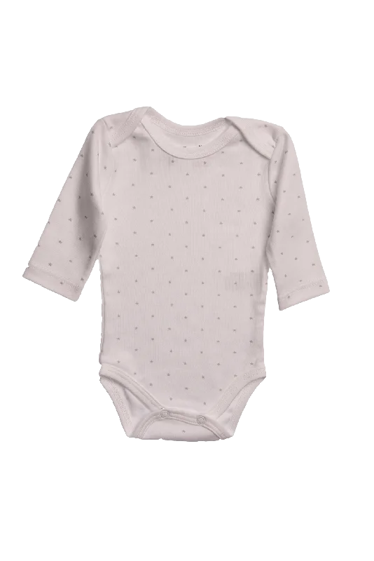 Baby Star Print Long Sleeve Basic Pima Body